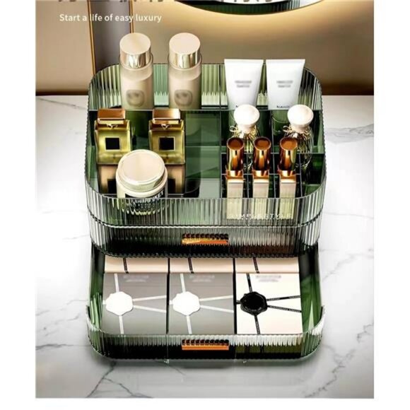 Makeup Organizer Stackable Drawers Skincare Vanity Storage Box for Counter - Picture 4 of 7